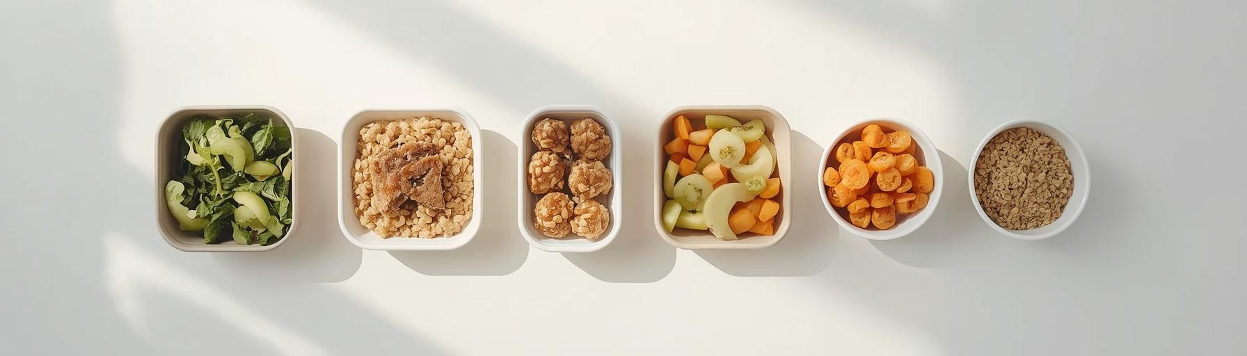 Standardowe poziomy kaloryczności i rozkład posiłków